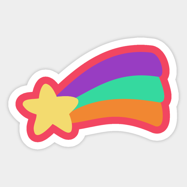 Shooting Star - Mabel's Sweater Collection Sticker by Ed's Craftworks